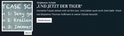 „Und jetzt der Tiger“